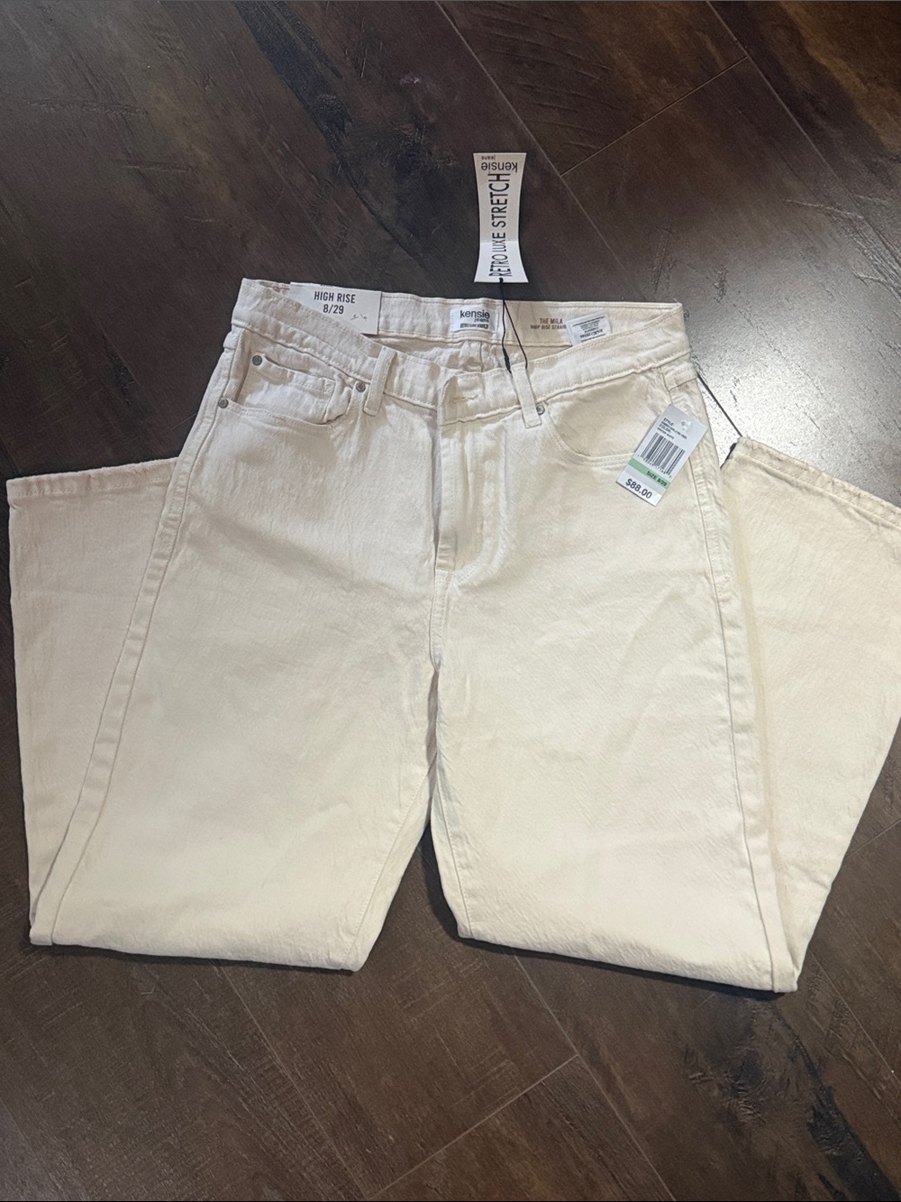 High-Rise Stretch women’s Jeans - Cream